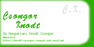 csongor knodt business card